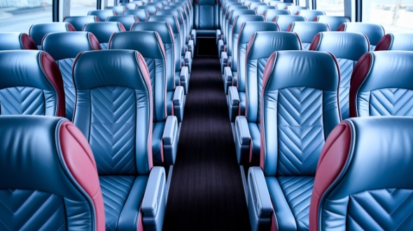 south jordan 50 passenger charter bus interior