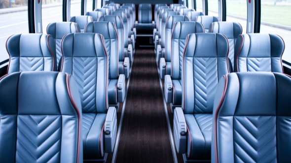 south jordan 54 passenger charter bus interior