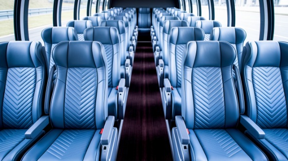 south jordan 55 passenger charter bus interior