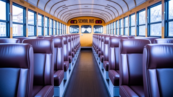 south jordan school bus rental inside